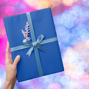 Cobalt Blue Solid Colour Wrapping Paper