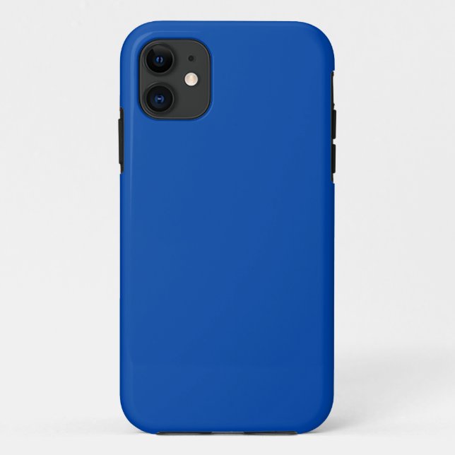 Cobalt Blue Tough iPhone 11 Case (Back)
