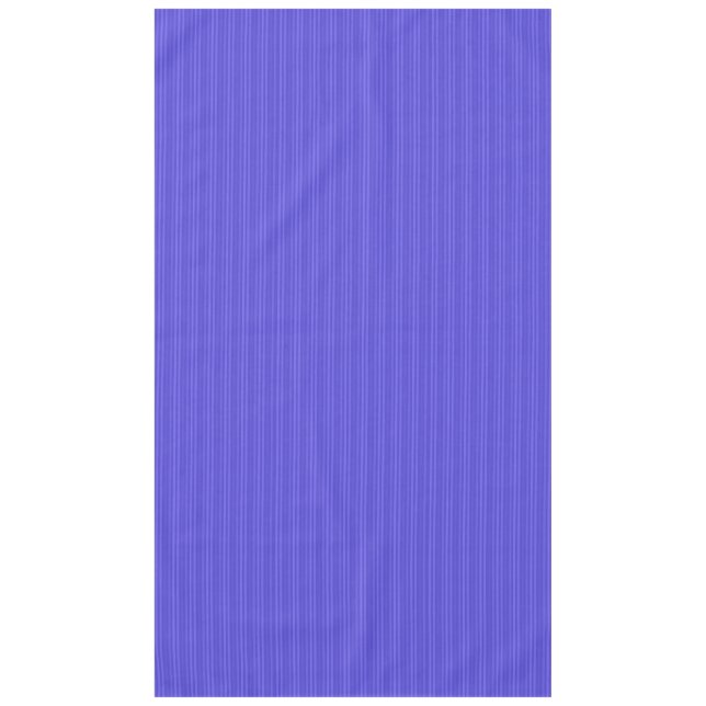 Cobalt Blue Vertical Stripes Tablecloth (Front)