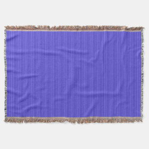 Cobalt Blue Vertical Stripes Throw Blanket