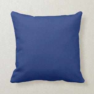 Cobalt Dark Blue Solid Trend Colour Background Cushion