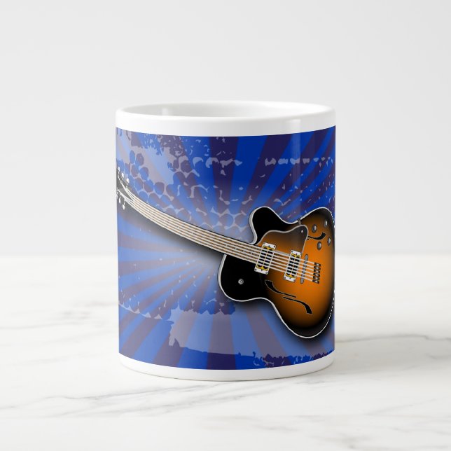 Cobalt Grunge Burst Guitar Speciality Mug (Front)