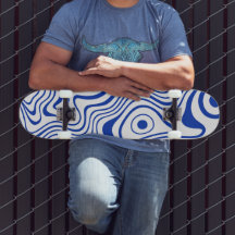 Cobalt Hyper Blue Psychedelic Wavy
