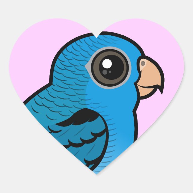 Cobalt Linnie Heart Sticker (Front)