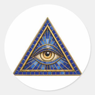 Cobalt Mosaic Eye Sticker