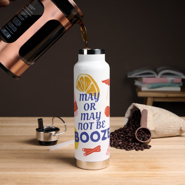 Cobalt Red Yellow Personal Water Bottle (Coffee)