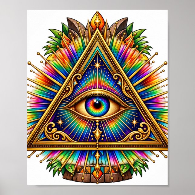 Cobalt Sun Eye Poster (Front)