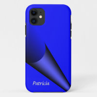 Cobalt Turn of the Page Personalised iPhone Case