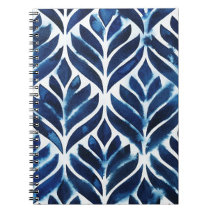 Cobalt Watercolor Tiles IV Notebook
