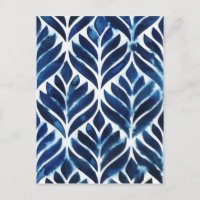Cobalt Watercolor Tiles IV