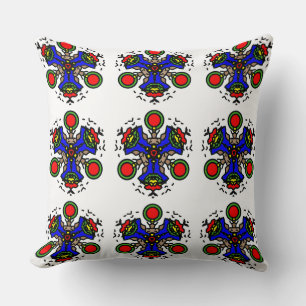 Cobalt Zen Mandala Cushion