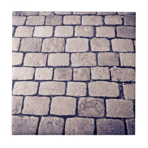 Cobblestone Street Detail, Horizontal Ceramic Tile