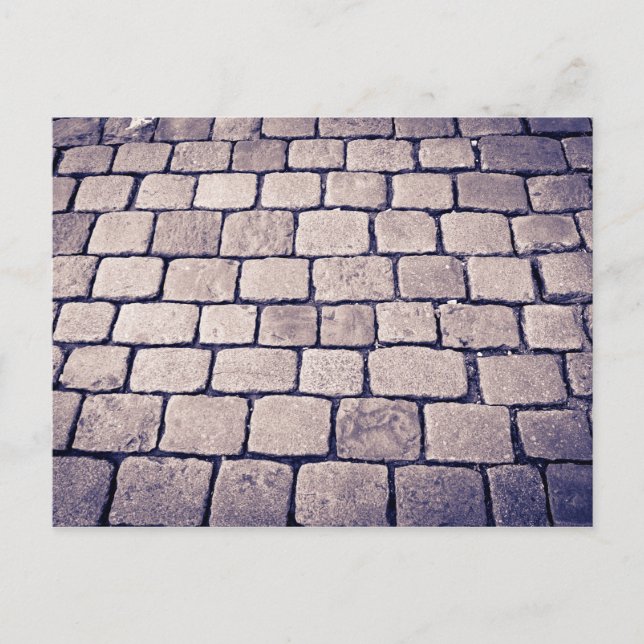 Cobblestone Street Detail, Horizontal Postcard (Front)