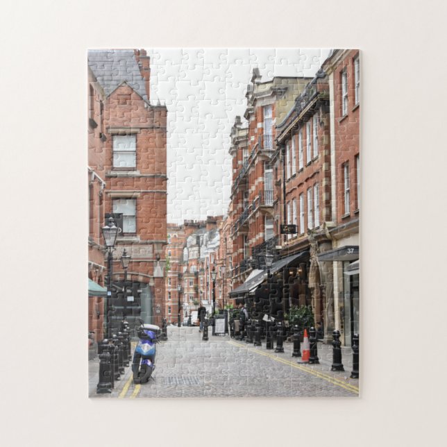 Cobblestone Street Kensington London England Jigsaw Puzzle (Vertical)