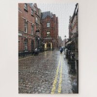 Cobblestone Street Kensington London England UK