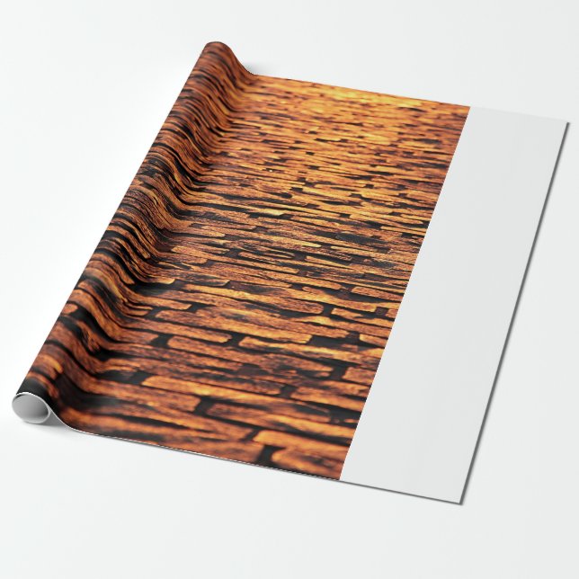 Cobblestones ground texture wrapping paper (Unrolled)