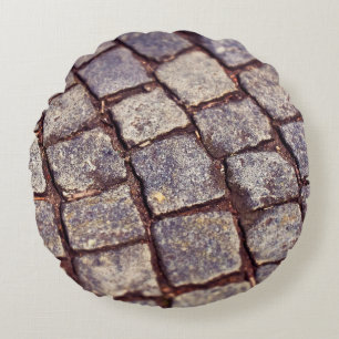 Cobblestones paving stones stones round cushion