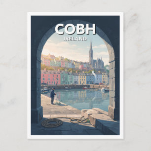 Cobh Waterfront, County Cork Ireland Souvenir Postcard