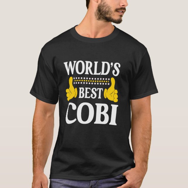 Cobi Personal Name Funny First Name World's Best C T-Shirt (Front)