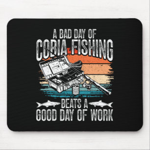 Cobia Fisherman Lure Fishing Rod Equipment Cobia F Mouse Pad