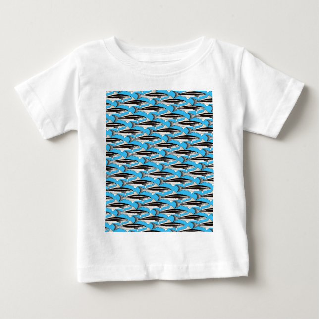 CobiaPattern9ksBlue.jpg Baby T-Shirt (Front)