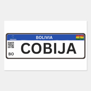 Cobija Mercosur Rectangular Sticker