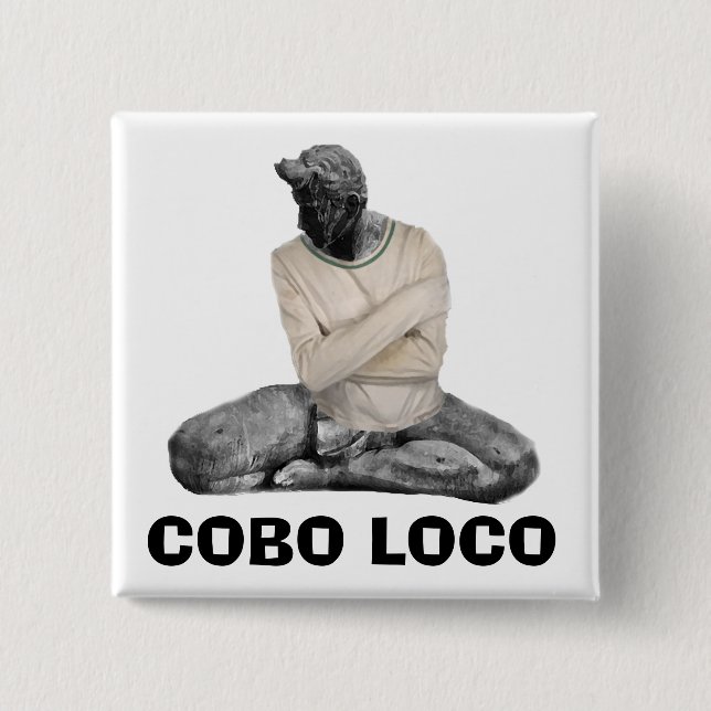 COBO LOCO 15 CM SQUARE BADGE (Front)