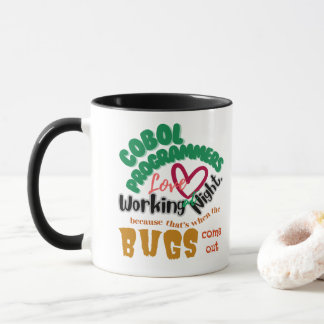 Cobol Bugs Comes Out Late Night Mug