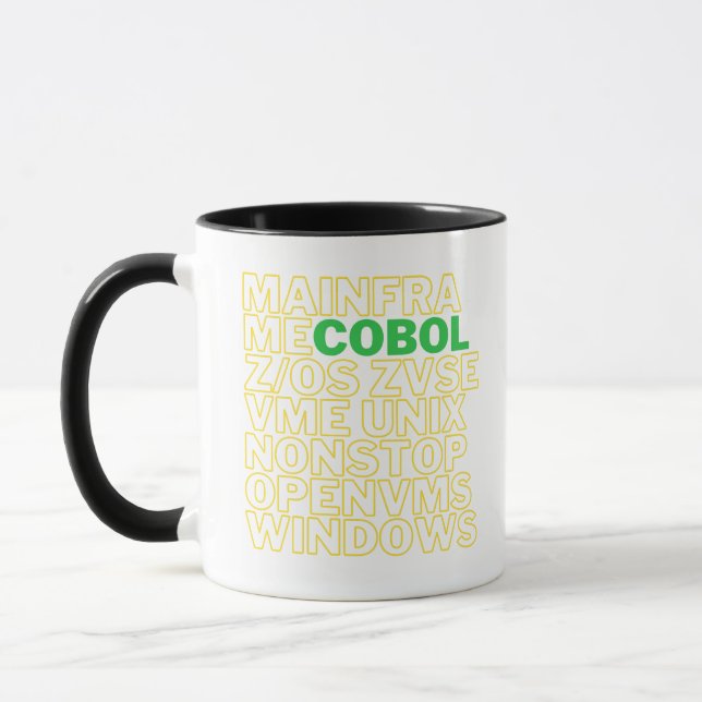 COBOL Language Operating System Platforms  Mug (Left)
