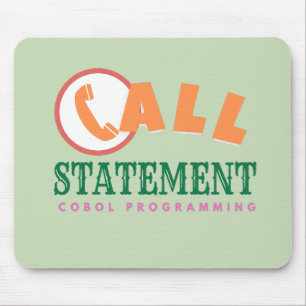 Cobol Programming Call Statement Mouse Pad
