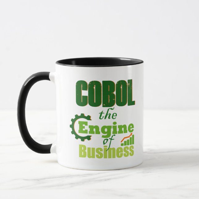 Cobol The Engine of Business  Mug (Left)