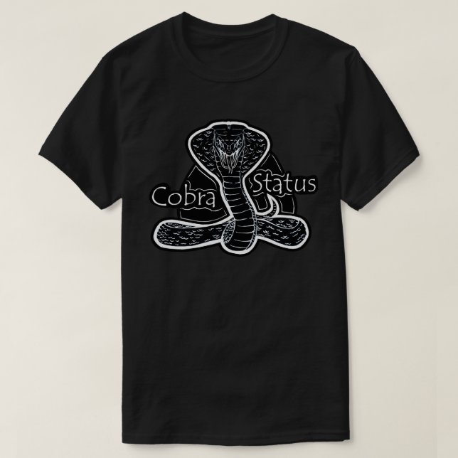 Cobra Blacked Out Graphic Art T-Shirt (Design Front)