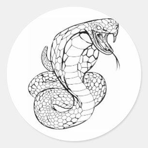 cobra classic round sticker