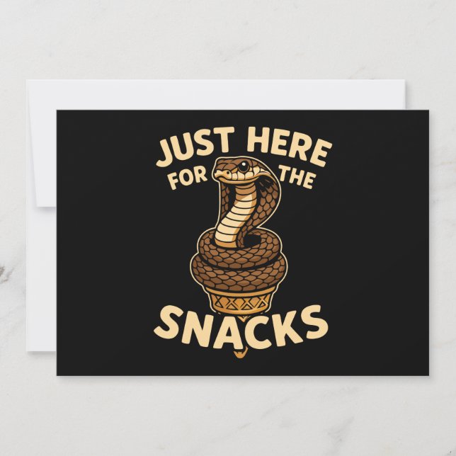 Cobra Cone Ice Cream Venom & Vanilla Invitation (Front)