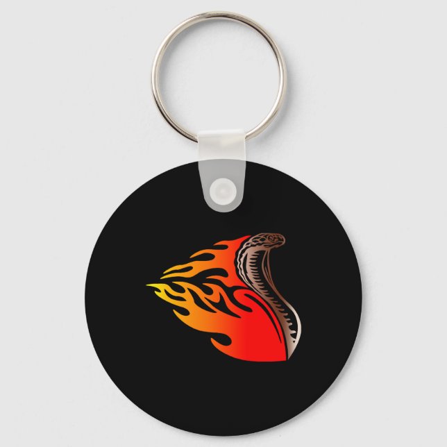 cobra flames design key ring (Front)