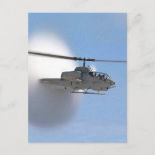 cobra helicopter postcard