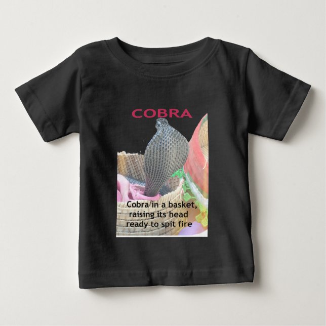 Cobra in Basket Art Print Baby T-Shirt (Front)