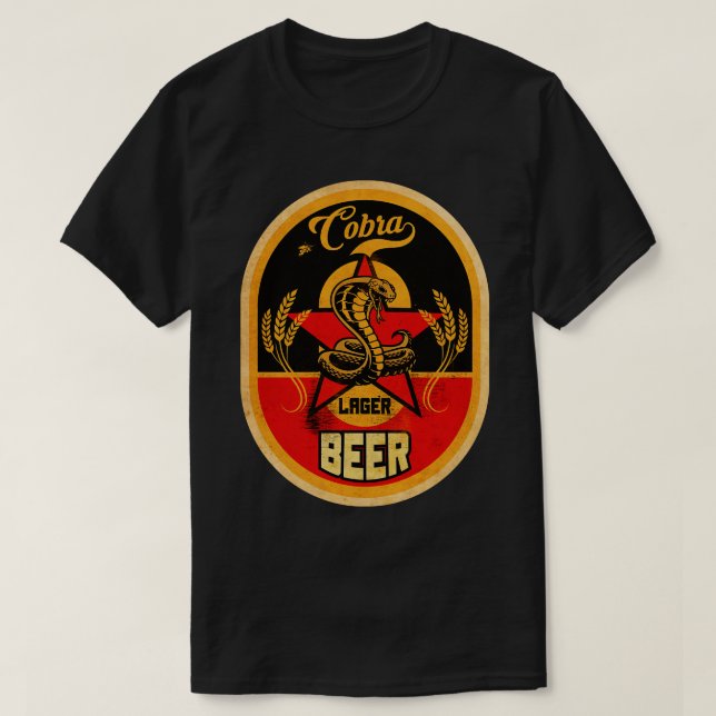 Cobra Lager Beer T-Shirt (Design Front)
