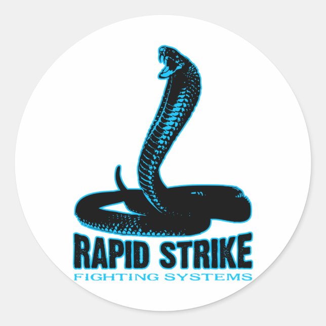 Cobra - rapid strike classic round sticker (Front)