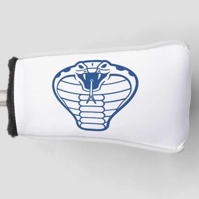 Cobra Snake Blue Illustration Animals King Golf Head Cover (Front)
