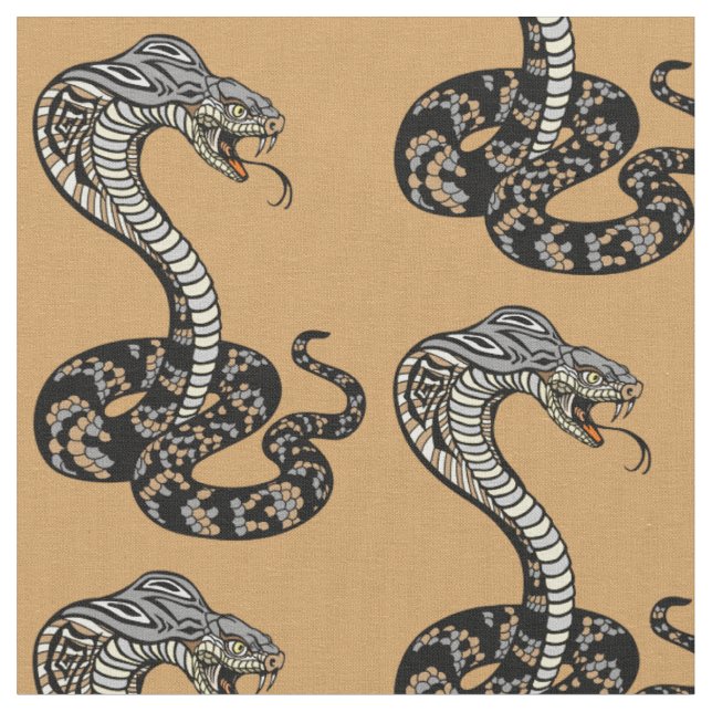 cobra snake fabric (Close Up)