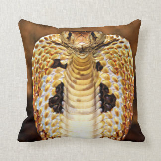 Cobra Snake Hooded / Fire Blazing Editable! Cushion