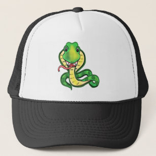 Cobra snake reptile animal art trucker hat