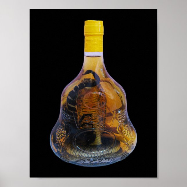 Cobra Snake Vs Scorpion Whiskey ... Yadong Lao Poster (Front)