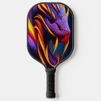 Cobra snake with vibrant orange and purple scales