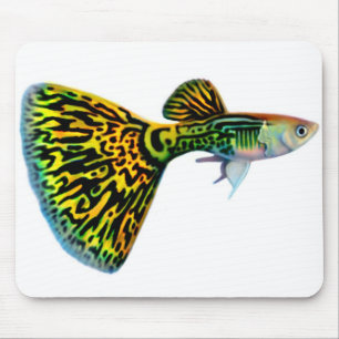 Cobra Snakeskin Male Guppy Mousepad