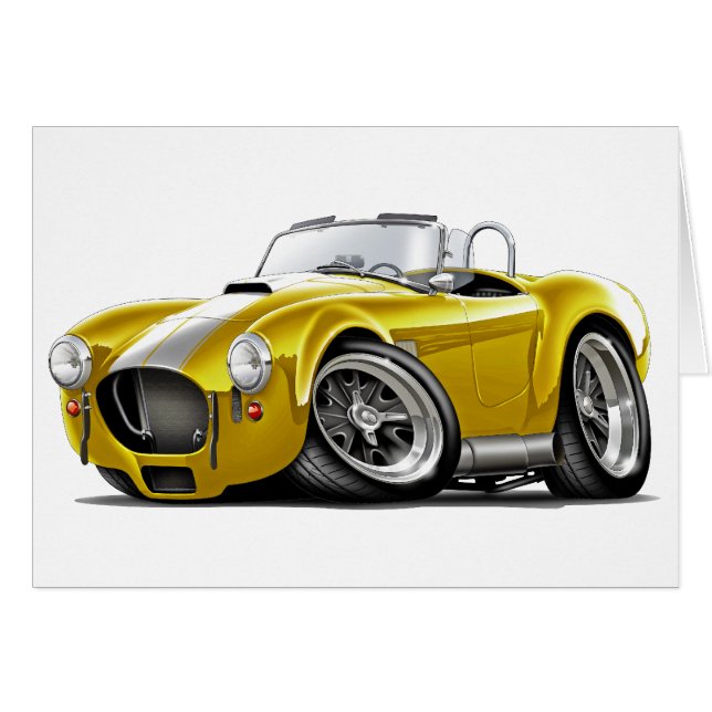 Cobra Yellow-White Car (Front Horizontal)