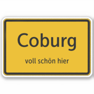 Coburg Sticker Sticker Autosticker