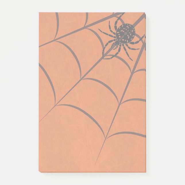Cobweb and Black Spider Halloween Notes (Front)