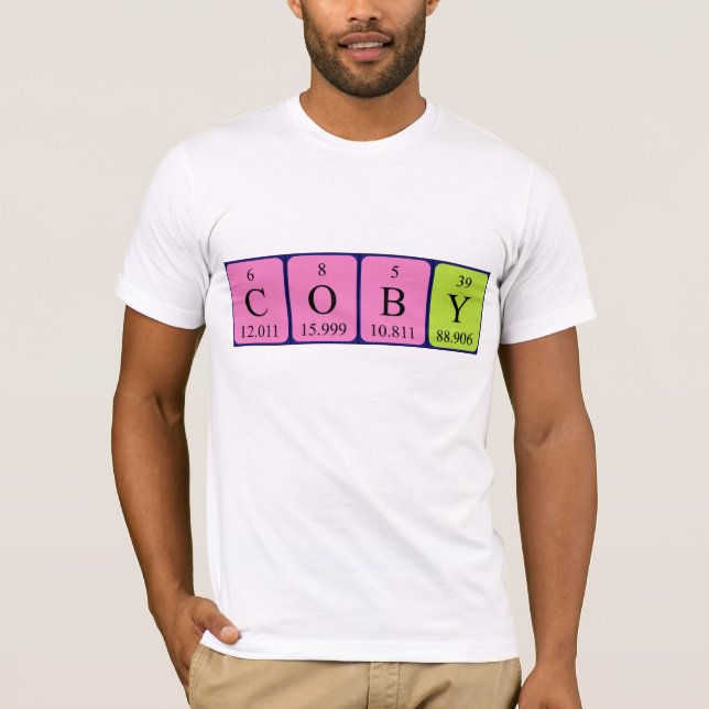 Coby periodic table name shirt (Front)